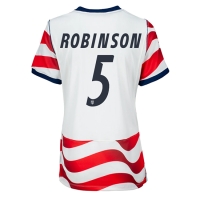 Camiseta Estados Unidos Antonee Robinson #5 Primera Equipación Replica Mundial 2026 para mujer mangas cortas
